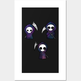 Three Galaxy grim reaper Posters and Art